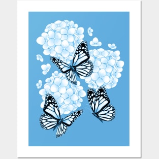 Endless Summer Hydrangea - blue Posters and Art